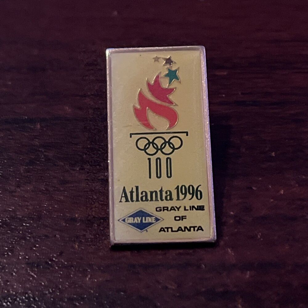 1996 Atlanta Olympics Gray Line Of Atlanta Lapel Hat Pin